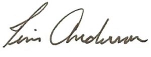 The signature of Tim Anderson, Head of School.